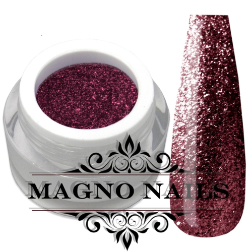 Preview: UV Gel - 1913 - Chrome Glitter Glam Gel - Rich Berry